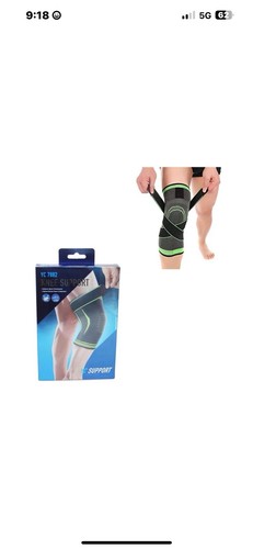 Light fabric compression knee - fabric,