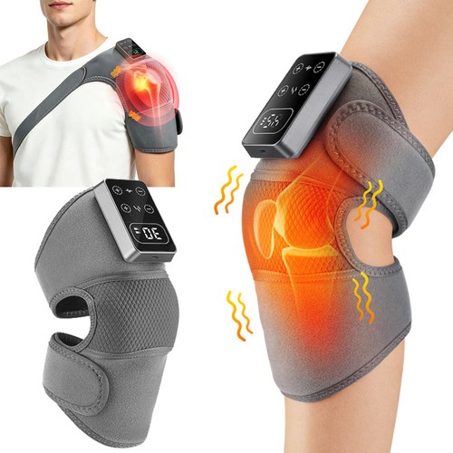 Heated vibration knee massager - heated,