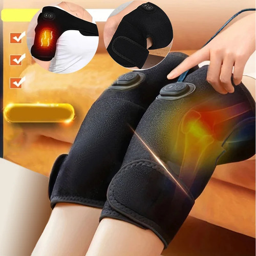 Heated knee massager support - heated,