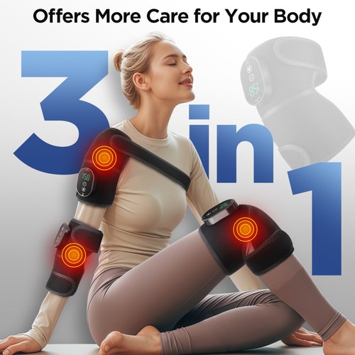 Electric heated knee support - heated,