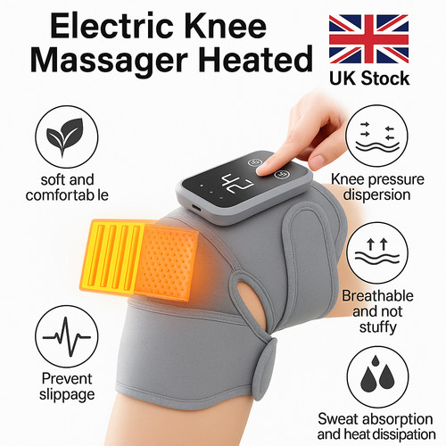 Heated knee massager brace - massager,