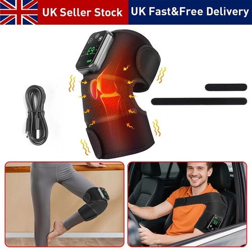 Cordless heated knee - knee, support