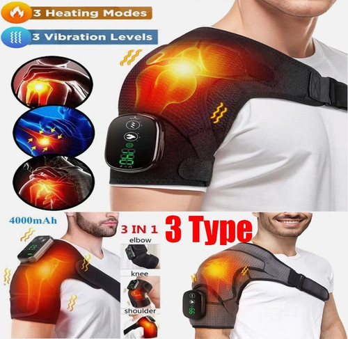 Heated shoulder brace - heated,