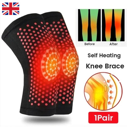 Self heating knee support - 2x,